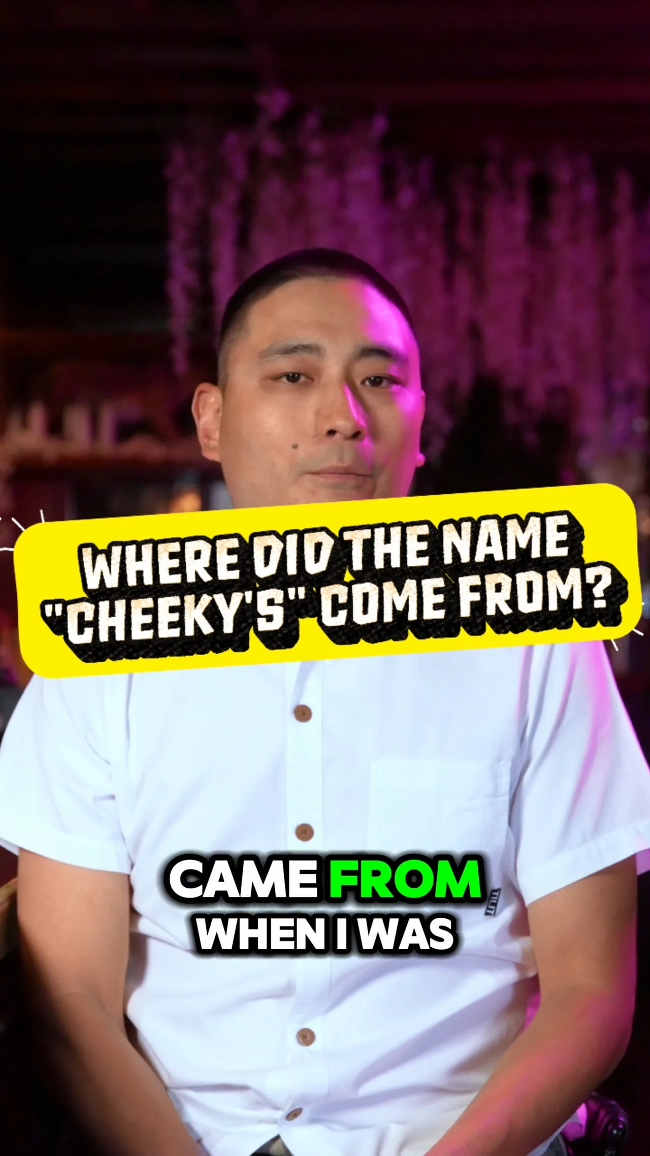 Cheeky’s — The name, film still